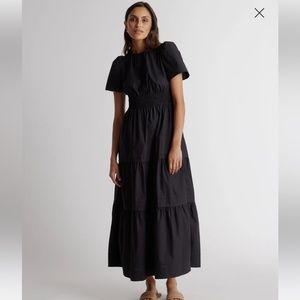 Quince 100% Organic Cotton Tiered Maxi Dress XL Like New!